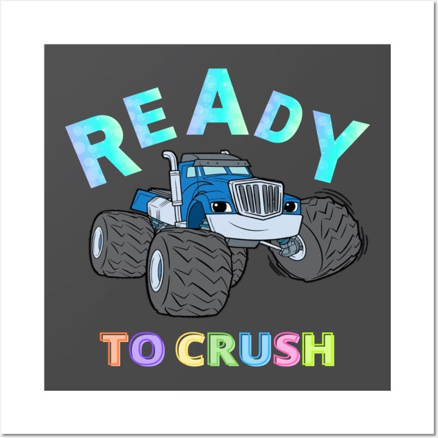 ready to crush kindergarten pre school boy girl Wall Art by kickstart